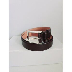 Trafalgar Easton Dark Brown Cortina Leather Buckle Causal Dress Mens Belt 38